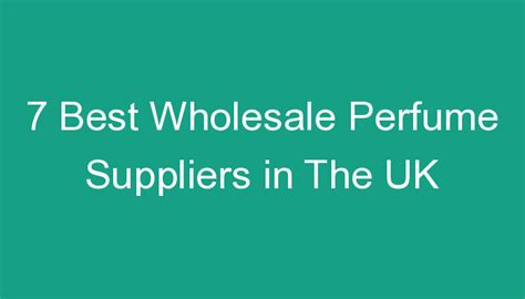 wholesale perfume suppliers uk